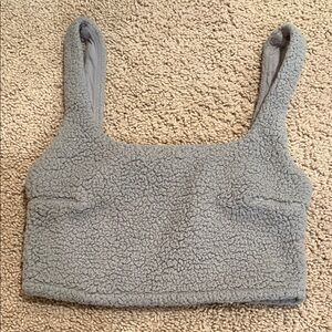 Gilly Hicks Gray Fleece Sports Bra